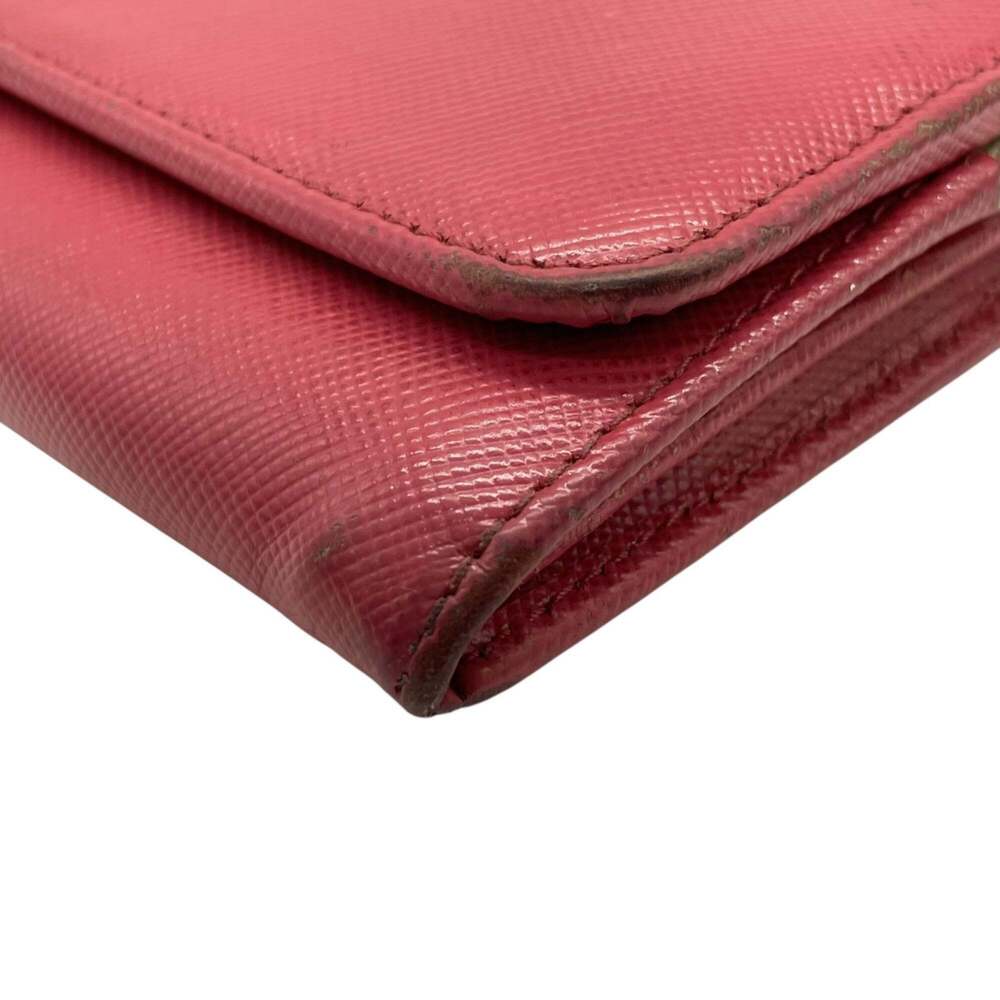 PRADA Prada Long Wallet, Saffiano Leather, Flap, Pink, Two-Tone, Gold Hardwar... - Picture 11 of 16
